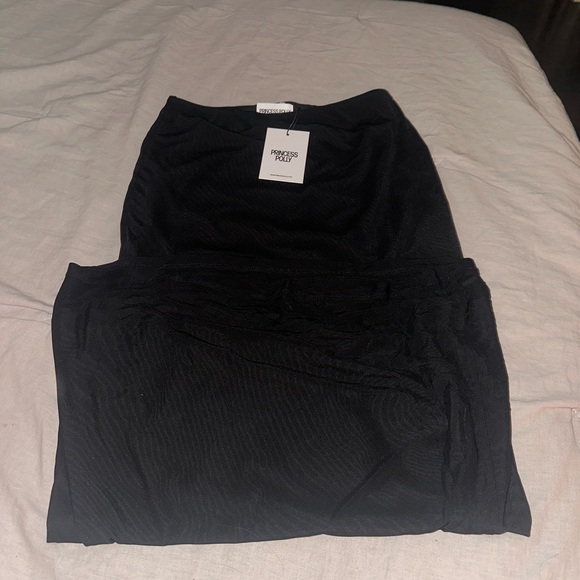 Princess Polly Yarrow Skirt Black - Picture 2 of 4